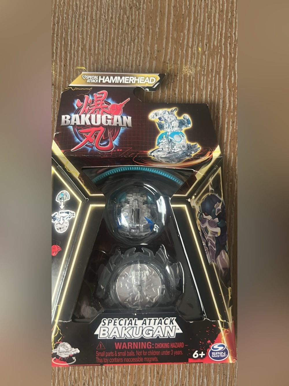 Bakugan Special Attack Hammerhead Toy - Clear/Blue